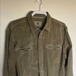 Men's Olive Green Territory Ahead Long Sleeve Shirt